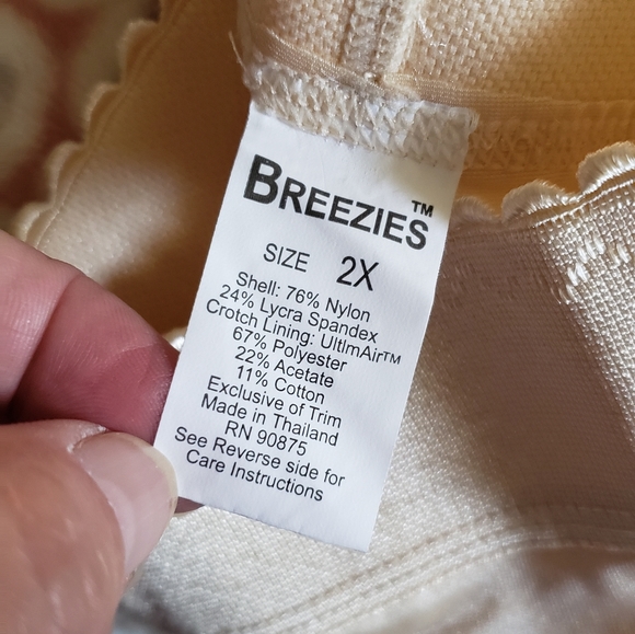 Nwot Breezies BodyShaper size 2X - Picture 3 of 3